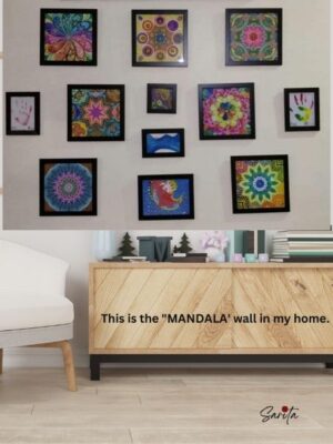 Intricate floral mandala design from Harmony Mandala Series Part 3 by Sarita Chugh, NLP Practitioner, featuring therapeutic patterns ideal for family coloring sessions, mindfulness practice, and home decoration