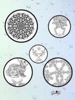 Rainbow Mandala (Mandala Series) - Part 1 - Printable Digital Book